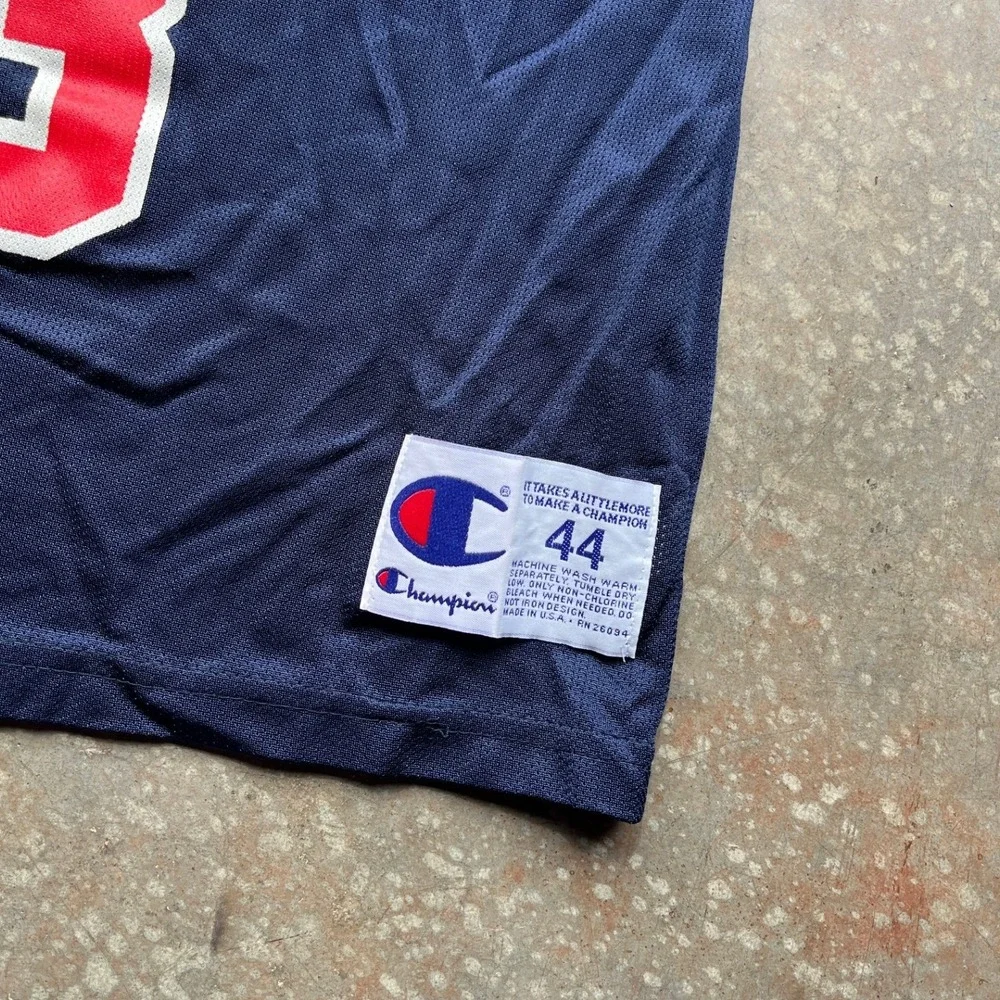 Vintage Champion Shaq O'Neal USA Basketball Jersey 13 Navy Mens 44 Large 90s - Picture 3 of 7